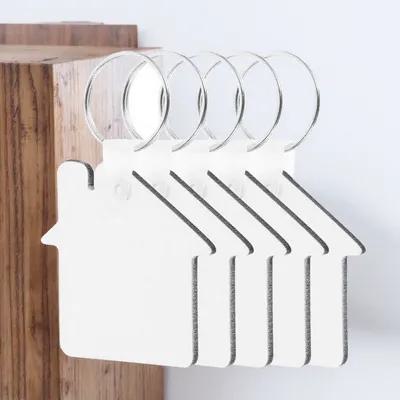 Wood Ring Blank - 5Pcs Sublimation Keychain Blanks Lightweight Wood