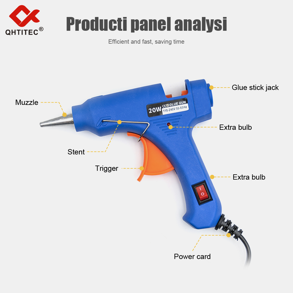 JCD 20W Hot Melt Glue Gun With - огляд і ціна Heat Gun Small