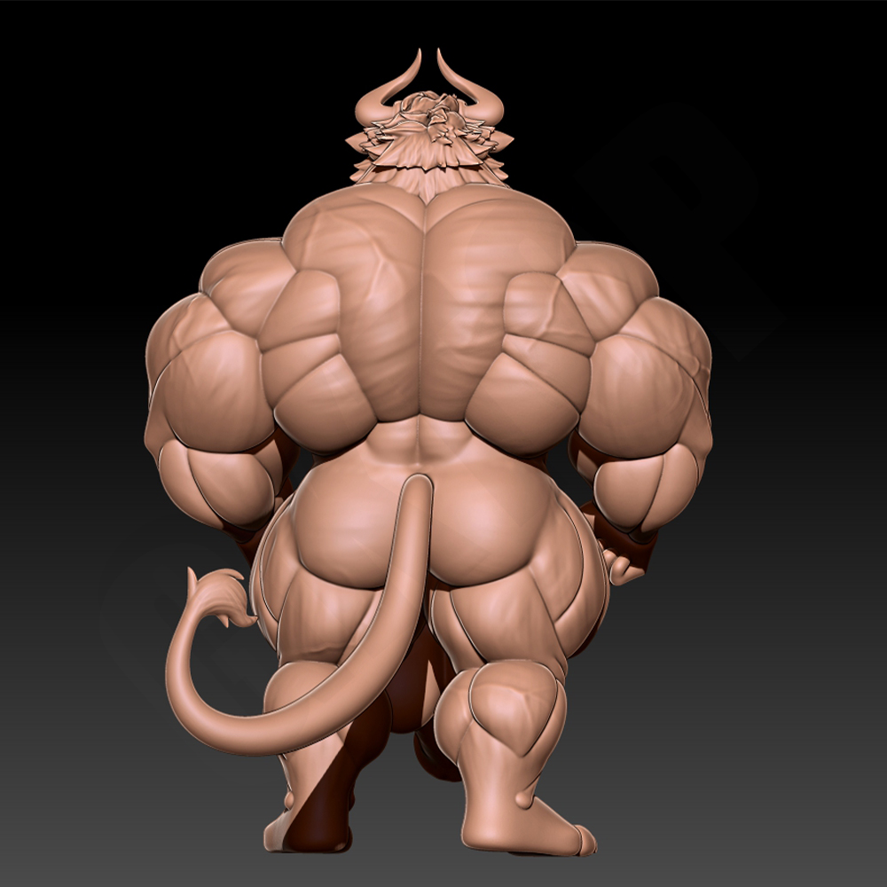 Hunky Fitness Muscle Bull 1/24 - огляд і ціна Resin Craft Ideas