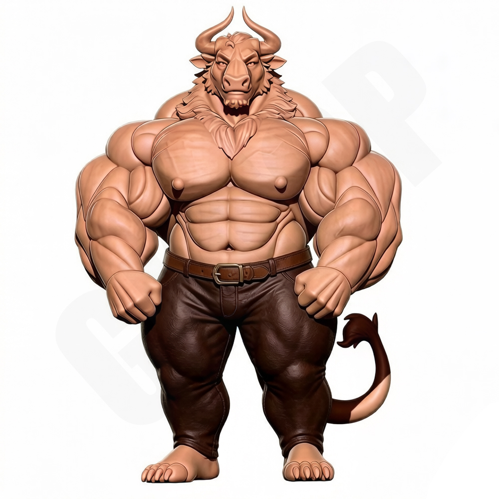 Hunky Fitness Muscle Bull 1/24 - огляд і ціна Resin Craft Ideas