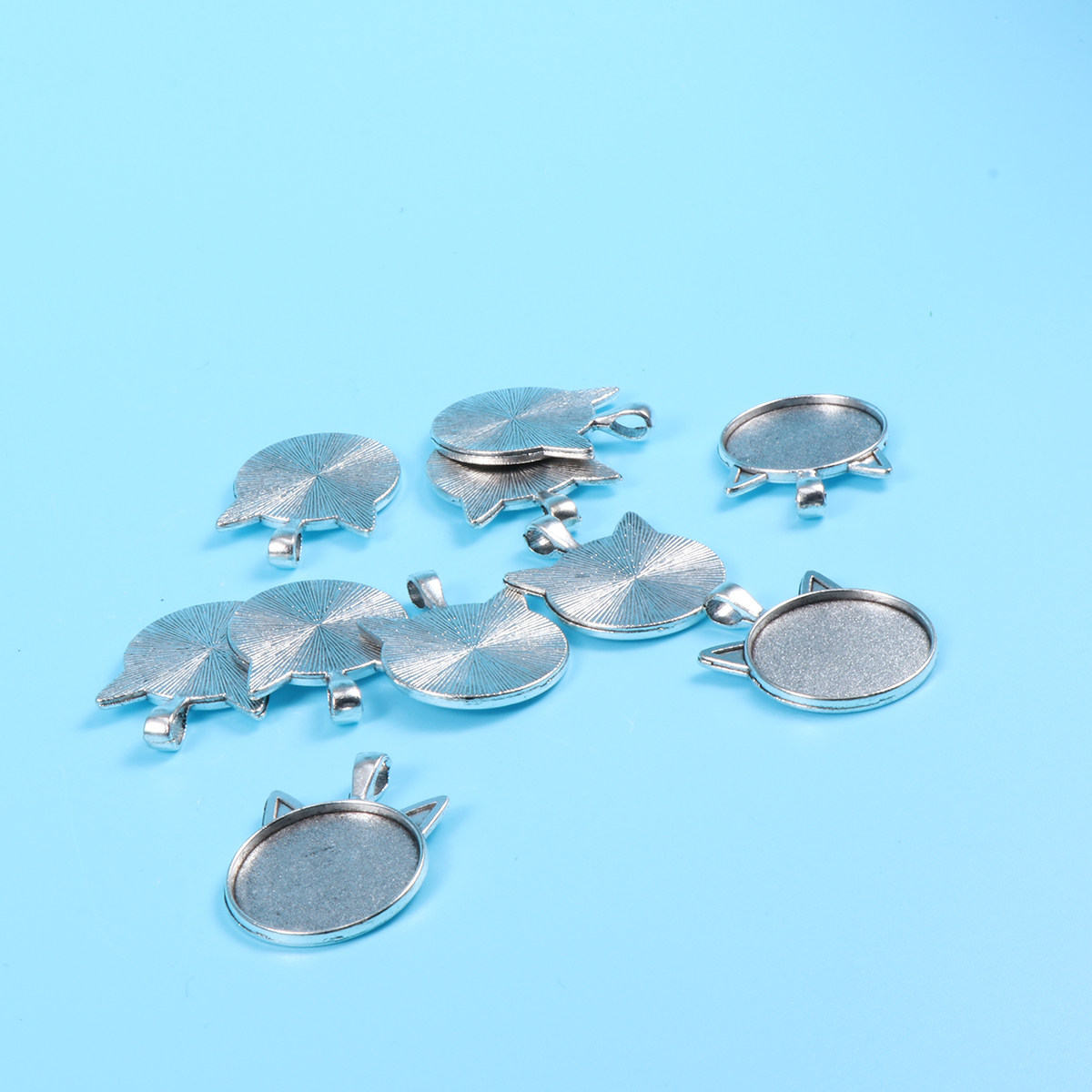 10Pcs Cat Ear Bezel Pendant Tr - огляд і ціна Resin Crafts Diy