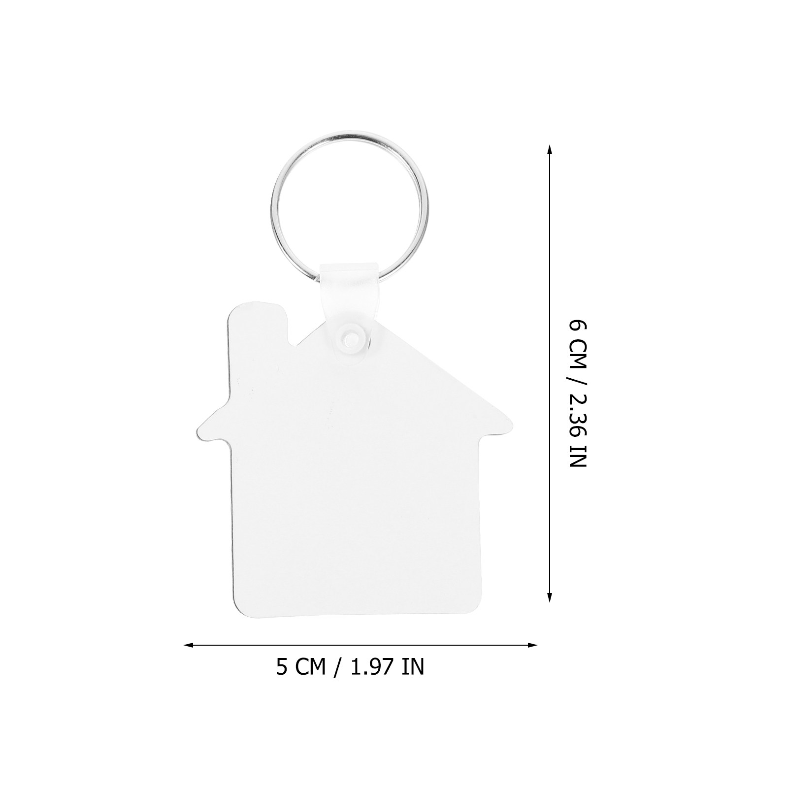 5Pcs Sublimation Keychain Blan - огляд і ціна Wood Ring Blank