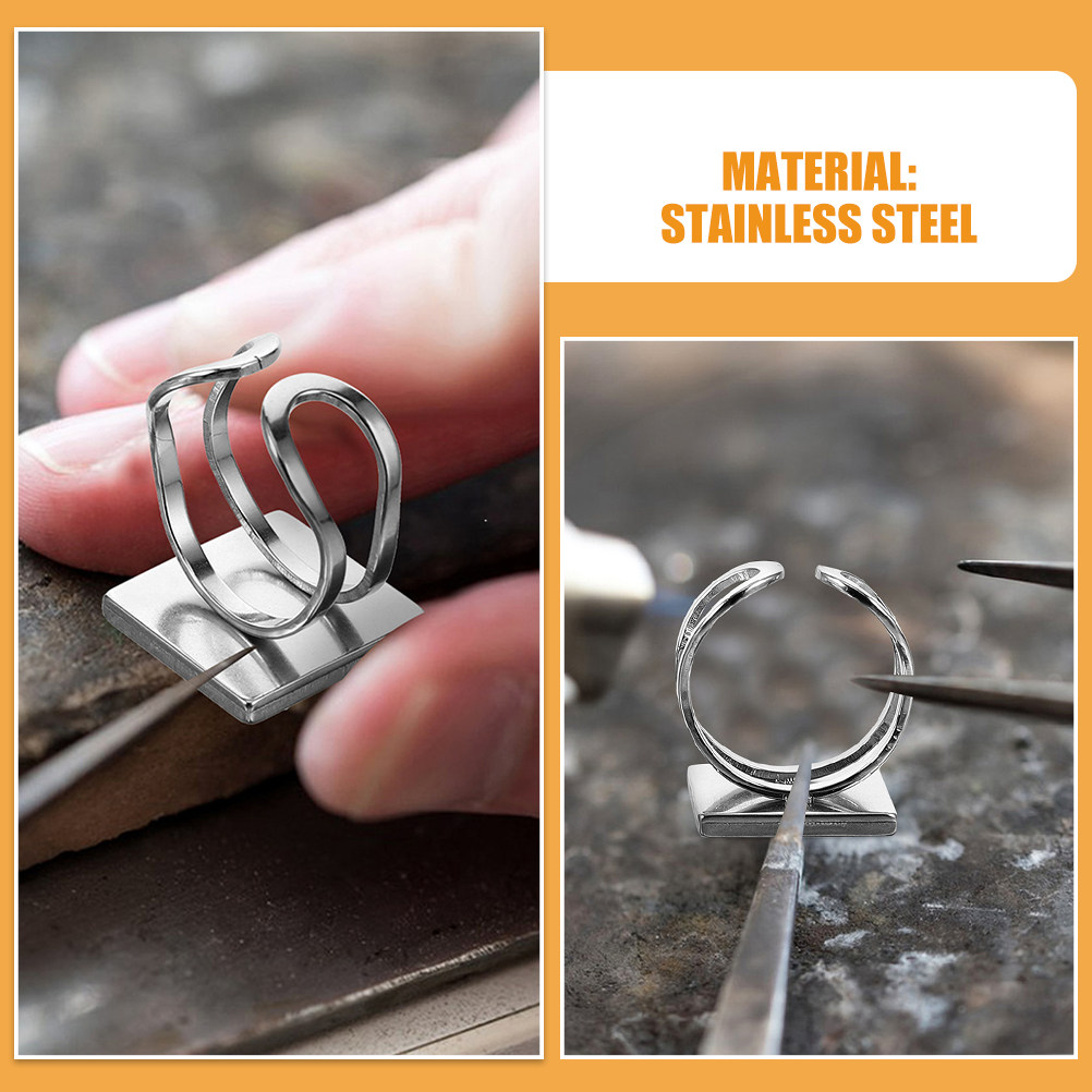 4Pcs Stainless Steel Ring Base - огляд і ціна Resin Crafts Diy